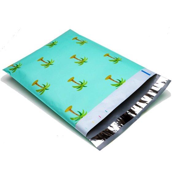 25 Palm Tree 10x13 Poly Mailers - Picture 4 of 4